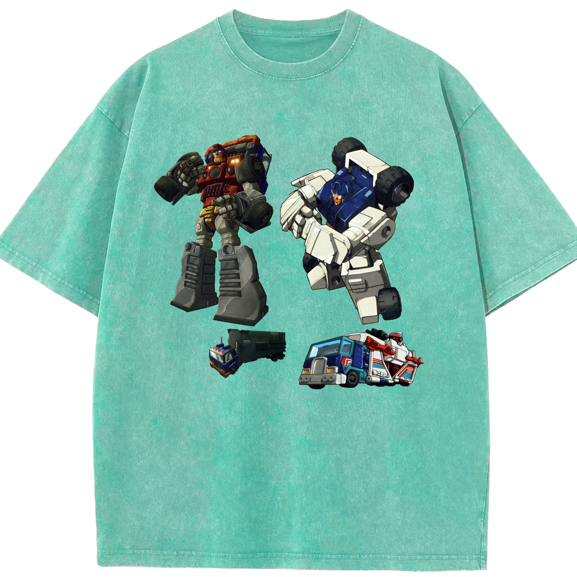 （画像用）  綿100% ヴィンテージ風 半袖Tシャツ（フロントプリント）